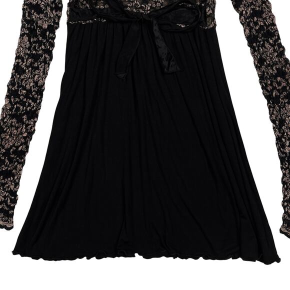 Y2K Ann Ferriday Babydoll Mini Dress Womens One Size Vintage Whimsigoth Goth - Picture 10 of 16